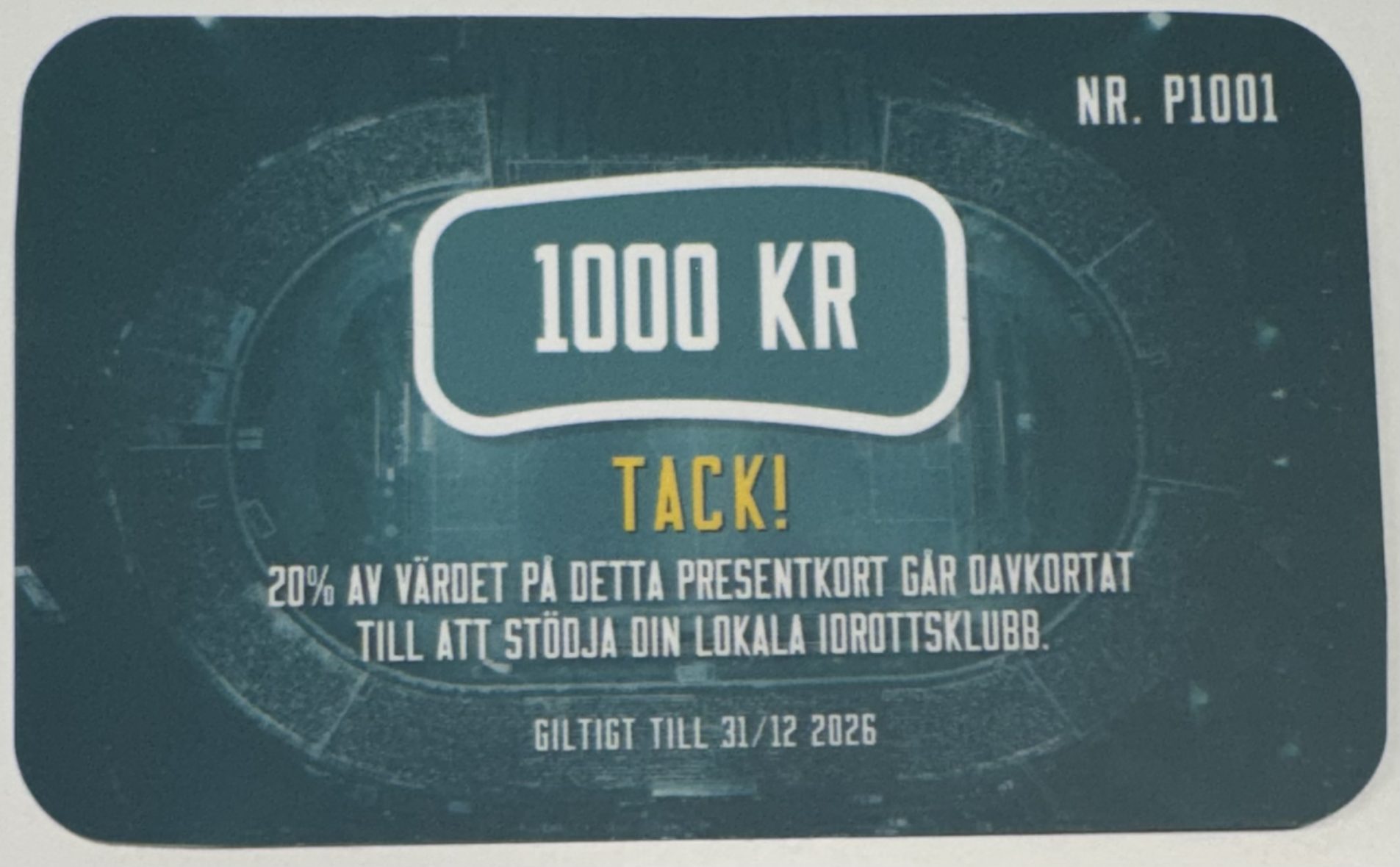 O’Learys presentkort 1000 kr