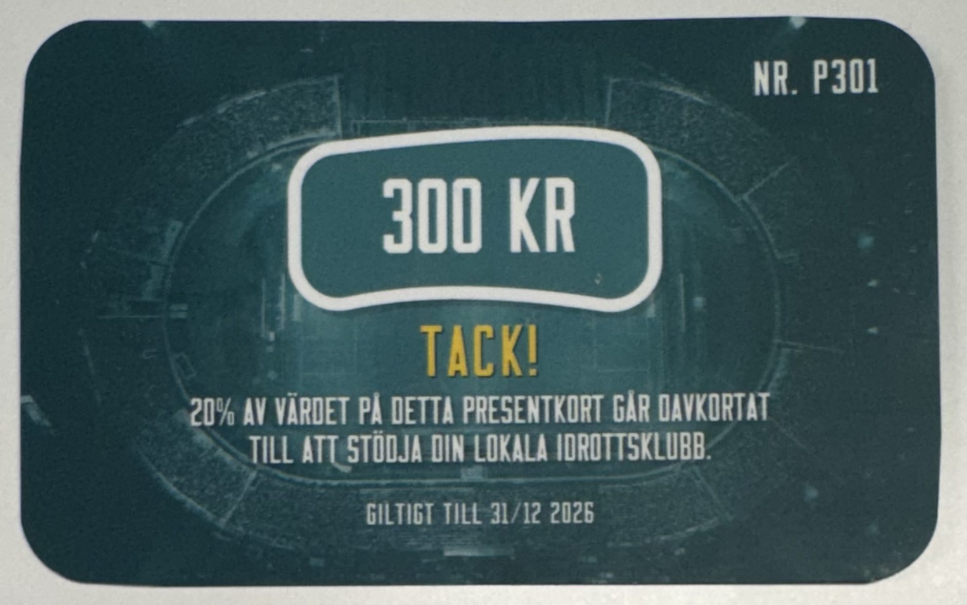 O’Learys presentkort 300 kr